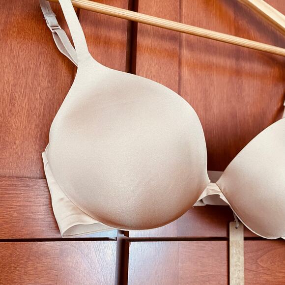 Skims Ultimate Push Up Plunge Bra Clay Size 34C - Picture 2 of 8